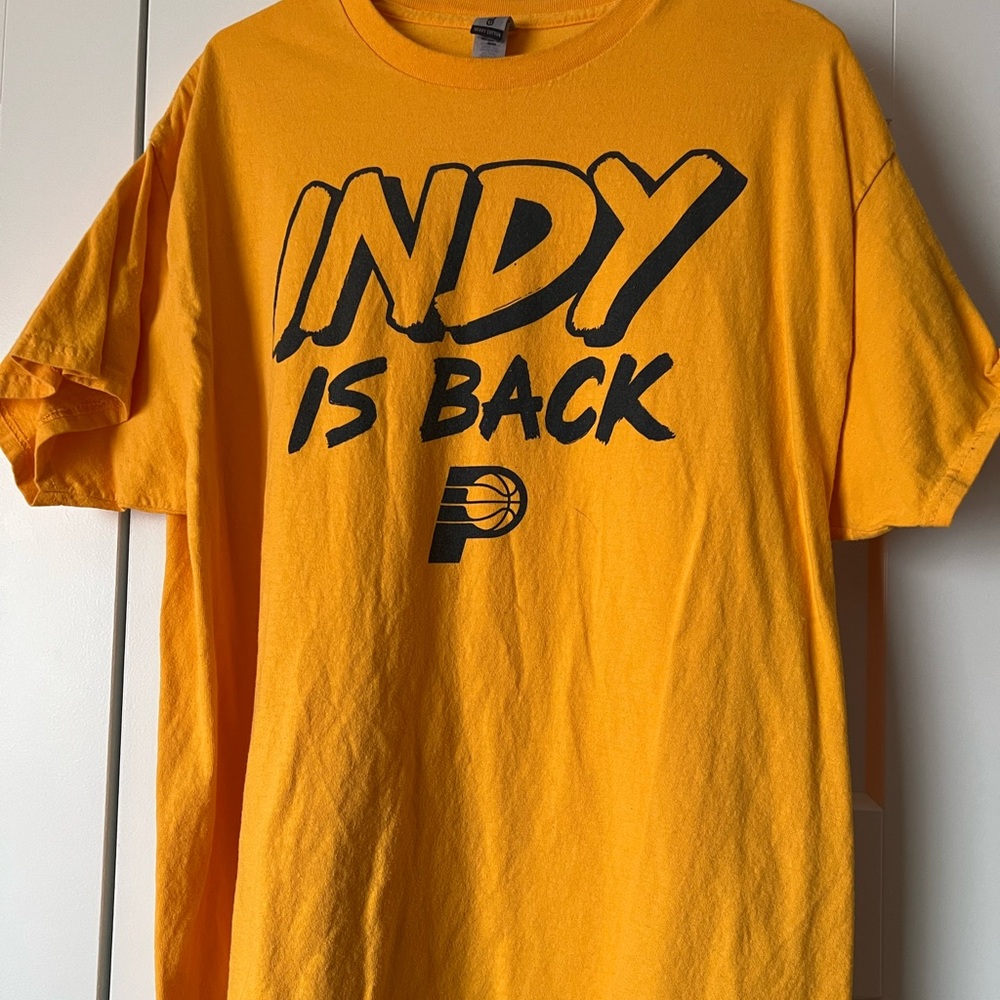 Indiana Pacers Playoffs Indy Is Back Yellow T-Shirt